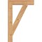 Ekena Millwork Traditional Block Smooth Bracket, Western Red Cedar, 3 1/2"W x 20"D x 32"H BKT04X20X32TRA05SWR - alternate 2